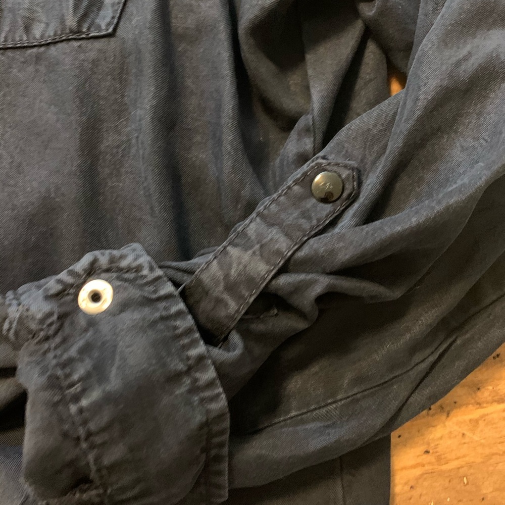 Navy Button Up - Picture 2 of 3
